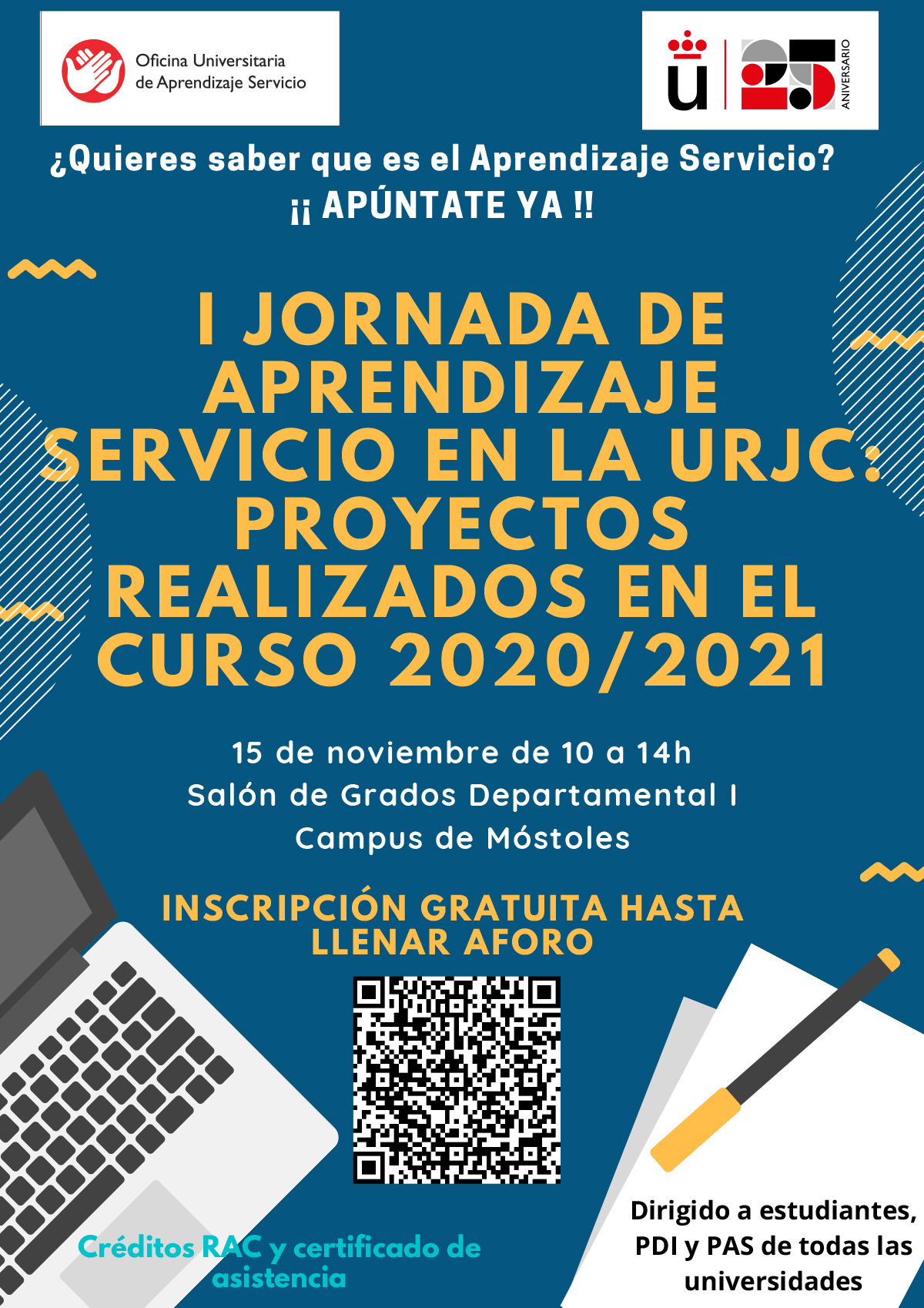 I Jornada de Aprendizaje Servicio en la URJC