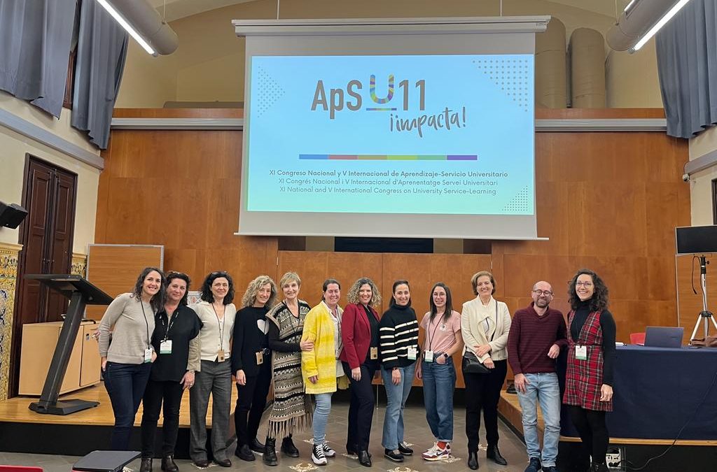 La Oficina U. de ApS de la URJC participa en el XI Congreso Nacional y V Internacional de ApS Universitario celebrado en Barcelona