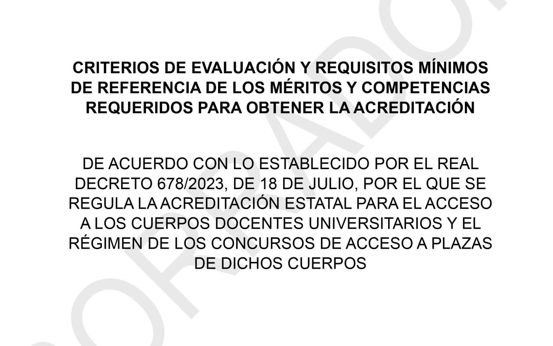 Aneca incluye el aprendizaje servicio en los méritos docentes del nuevo borrador con los criterios de evaluación y méritos para acreditación del profesorado