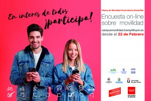 Cartel encuesta on-line sobre movilidad