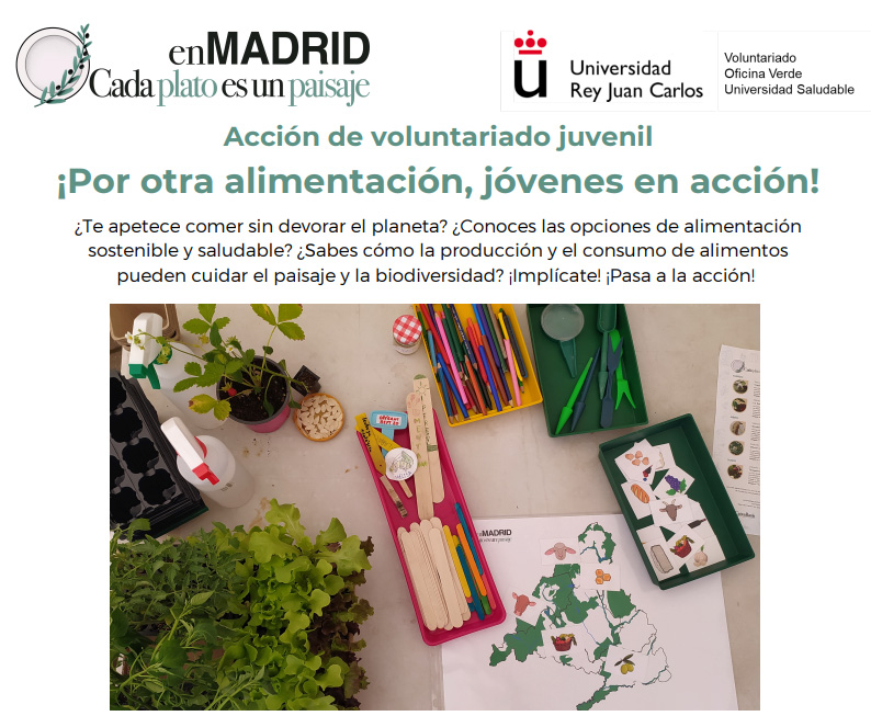 En Madrid Cada Plato es un paisaje. ¡Por otra alimentación, jóvenes en acción!