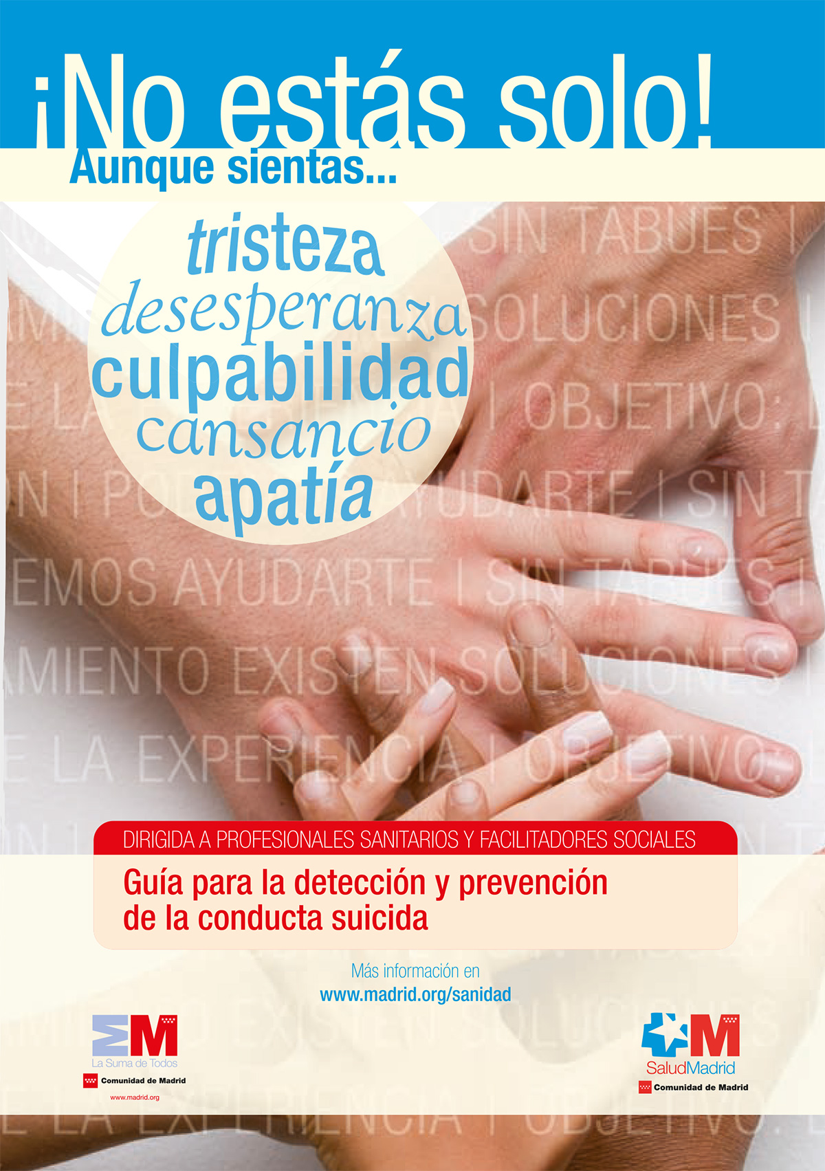 Guía para personal sanitario: detección y prevención de la conducta suicida