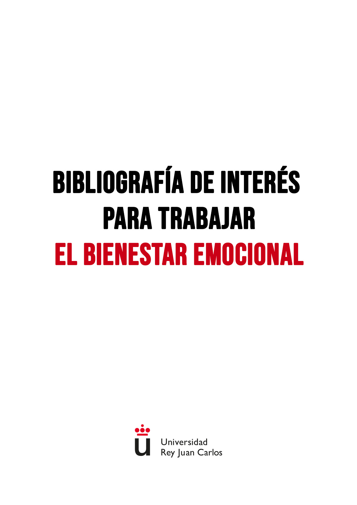 Bibliografía de interés para trabajar el bienestar emocional