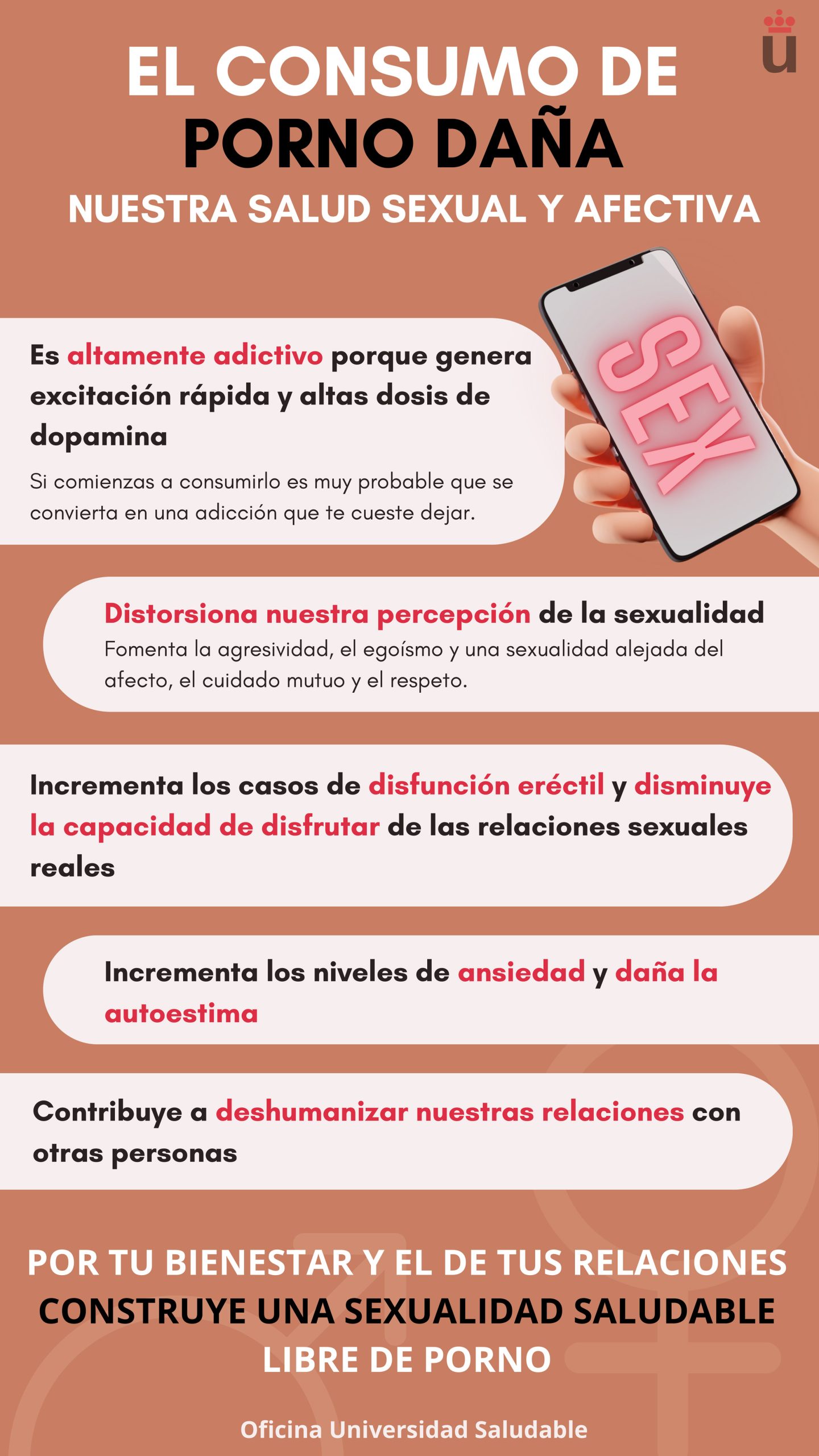 El consumo de porno daña nuestra salud sexual y afectiva