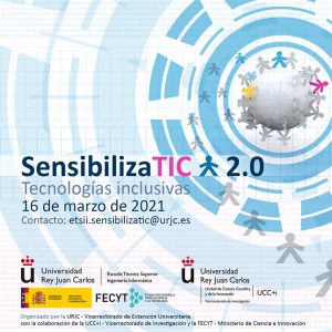 Cartel Jornadas SensibilizaTIC 2.0 Universidad Rey Juan Carlos