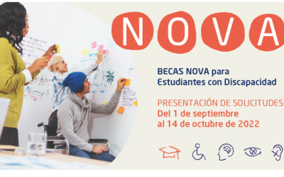 Becas nova para estudiantes con discapacidad. Fundación Prevent