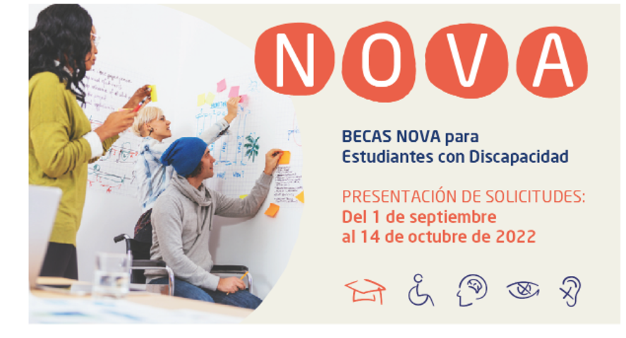 Becas nova para estudiantes con discapacidad. Fundación Prevent