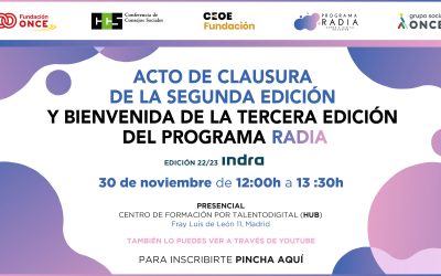 Acto de clausura de la segunda edición y bienvenida de la tercera edición del Programa RADIA