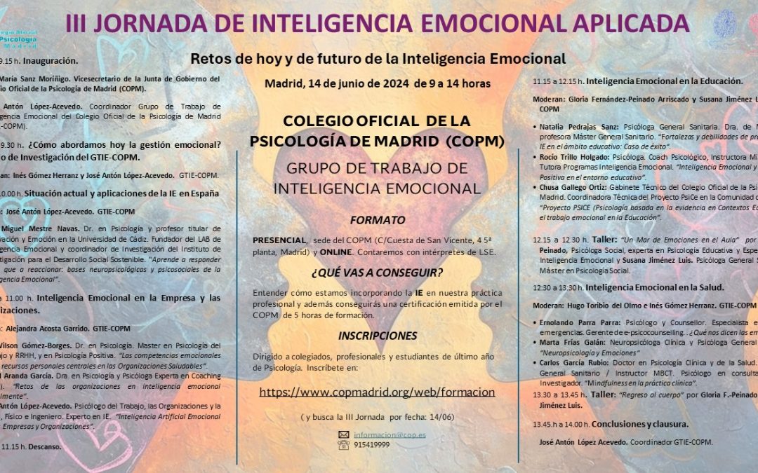 III Jornadas de Inteligencia Emocional Aplicada