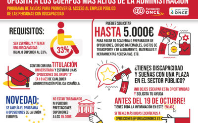IV convocatoria del Programa de Ayudas para el Acceso al Empleo Público de Personas con Discapacidad