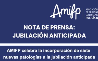 Nota de prensa | AMIFP celebra la incorporación de siete nuevas patologías a la jubilación anticipada