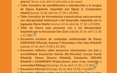 ENCUENTRO NACIONAL COMUNITARIO DE ARTE Y ACCESIBILIDAD (del 23 al 28 de abril)