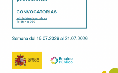 Boletín semanal de empleo público y Quincenal de Subvenciones. 15 de julio