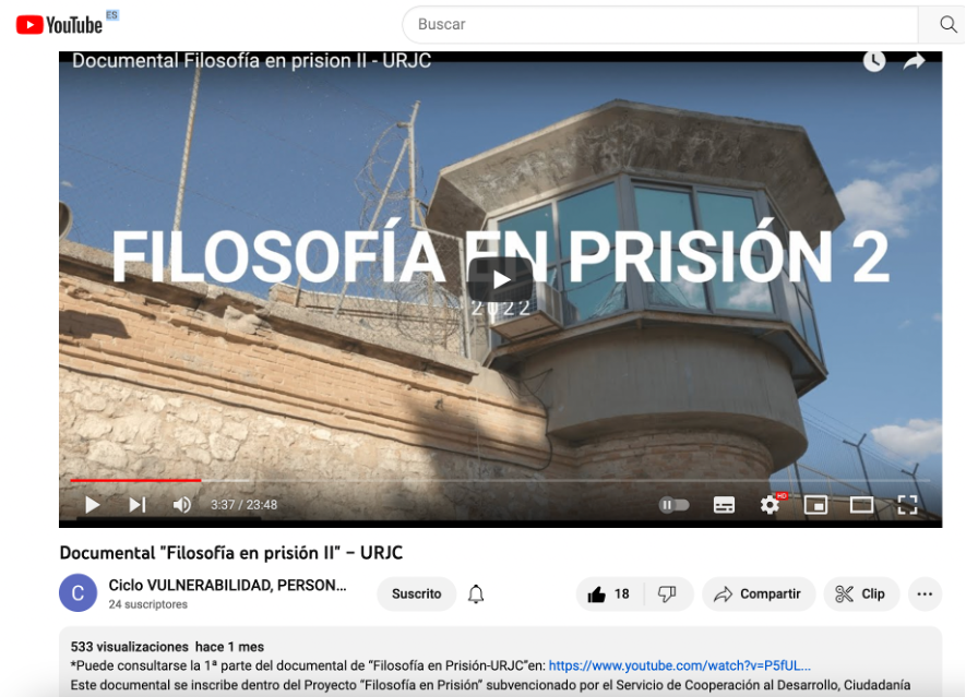 Proyecto “Filosofía en Prisión”