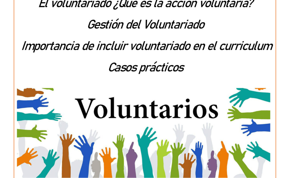 FEVOCAM, Plataforma de Entidades de Voluntariado de la Comunidad de Madrid, impartirá cuatro sesiones formativas al alumnado de la Universidad Rey Juan Carlos, sobre Voluntariado y Gestión de la Acción Voluntaria, con un programa adaptado a las necesidades formativas que refiere el centro.