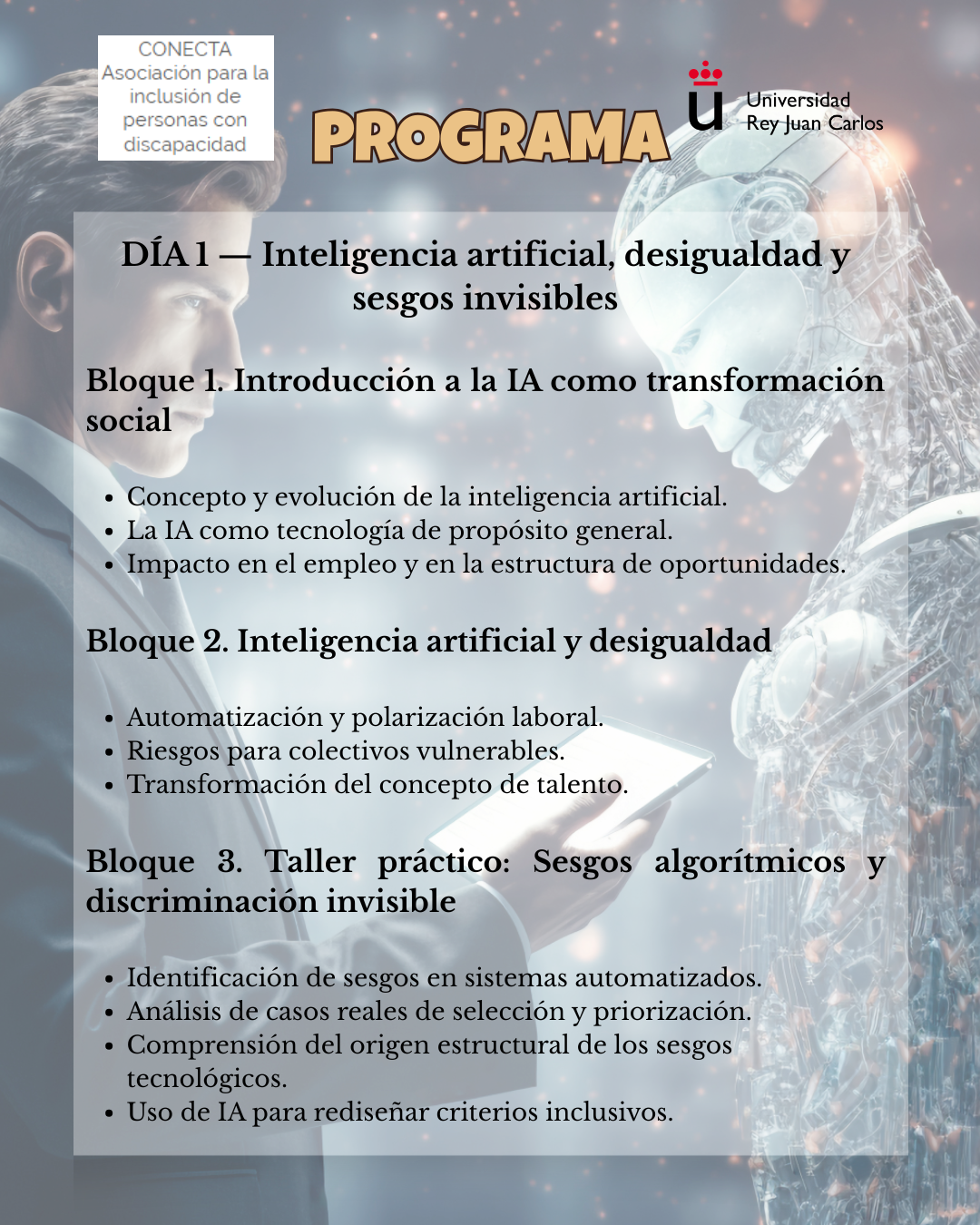 CURSO “INCLUSIÓN vs IA Tecnología, ética y voluntariado para la transformación social”