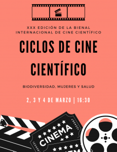Cartel ciclos de cine científico