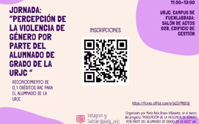 Jornada: «Percepción de la violencia de género por parte del alumnado de grado de la URJC»