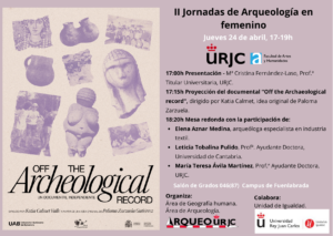 II Jornadas de Arqueología en femenino